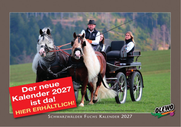 Schwarzwälder Kaltblut Kalender 2027